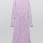 ĐẦM TUNIC VẢI XUYÊN THẤU DỆT KIM