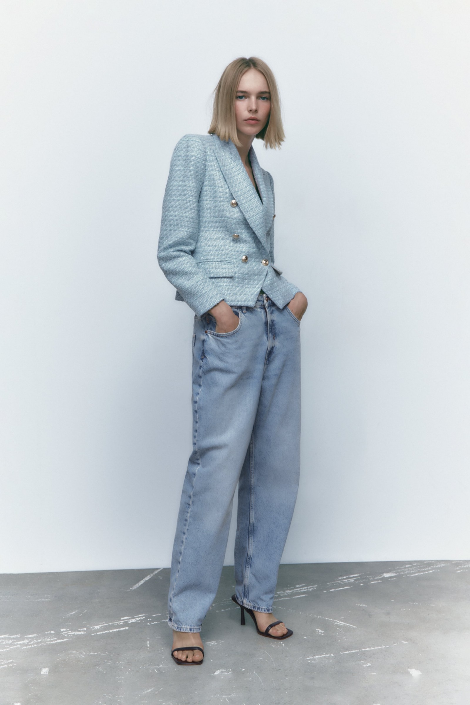 ÁO KHOÁC BLAZER VẢI DỆT VẠT ĐẮP CHÉO