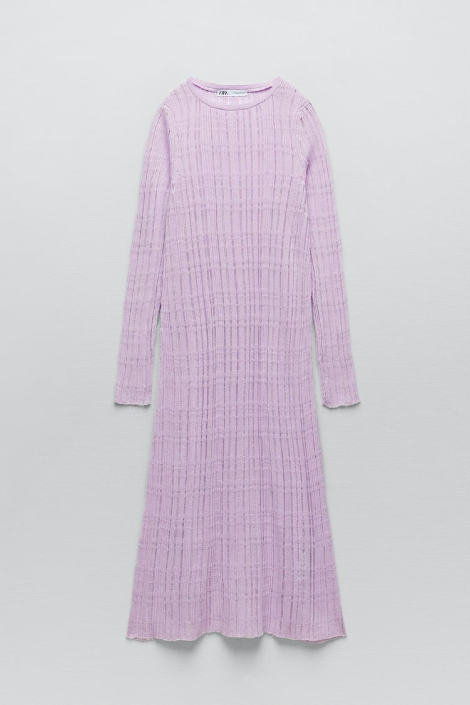 ĐẦM TUNIC VẢI XUYÊN THẤU DỆT KIM