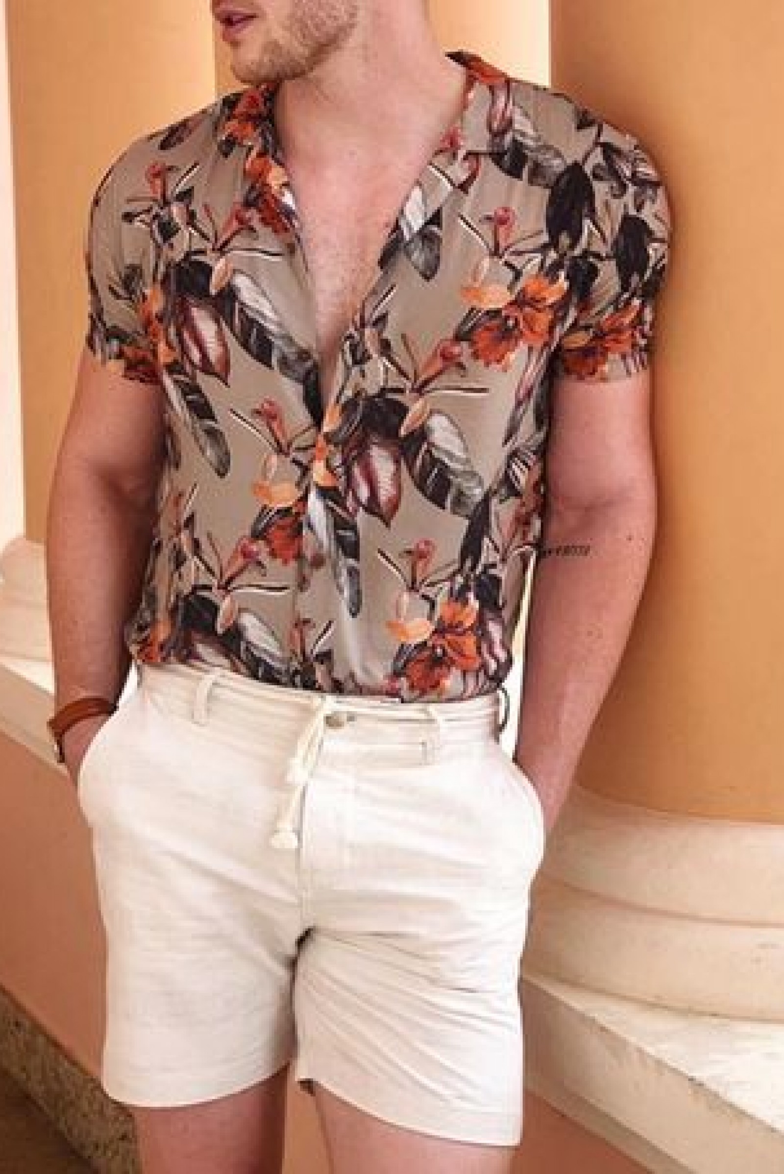 ÁO SƠ MI IN HOẠ TIẾT MÙA THU